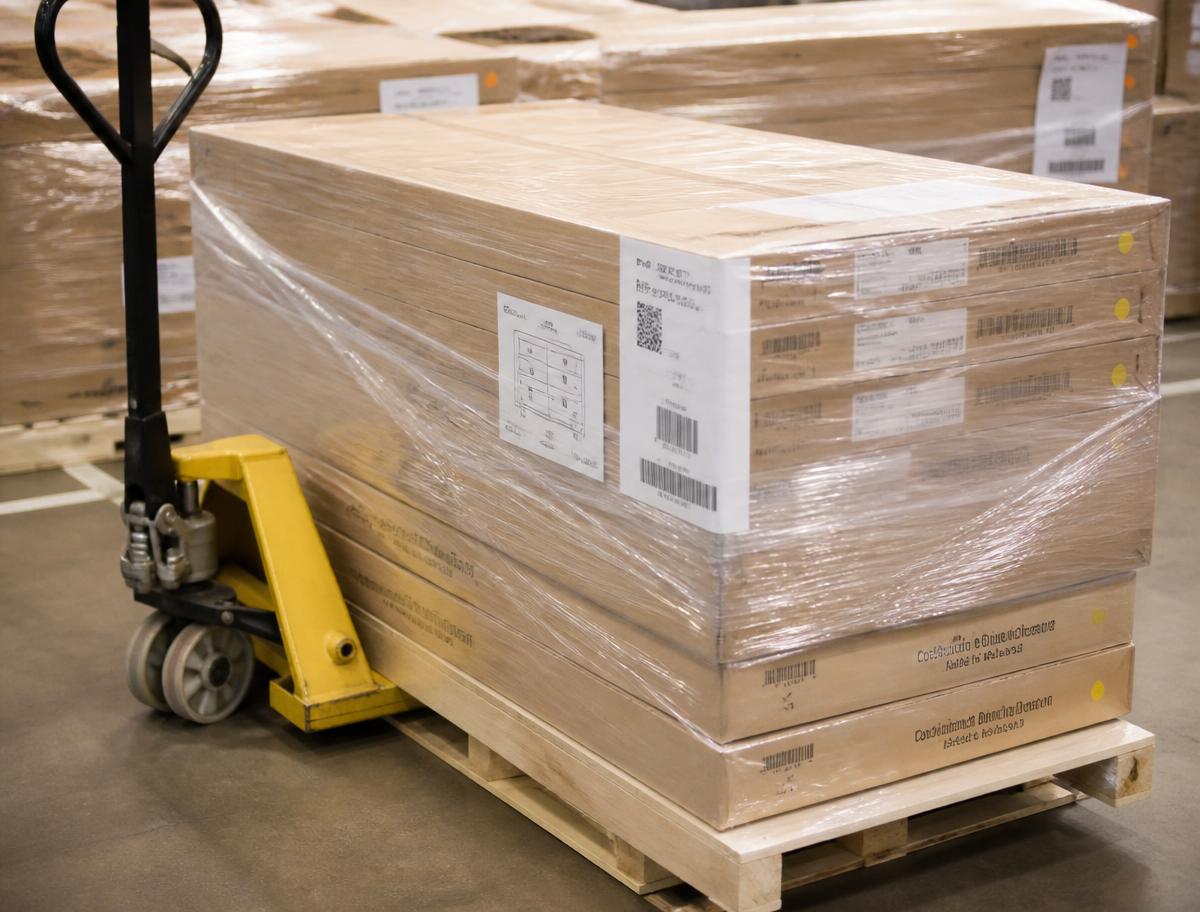 Paket und Versandvorbereitung im Lager